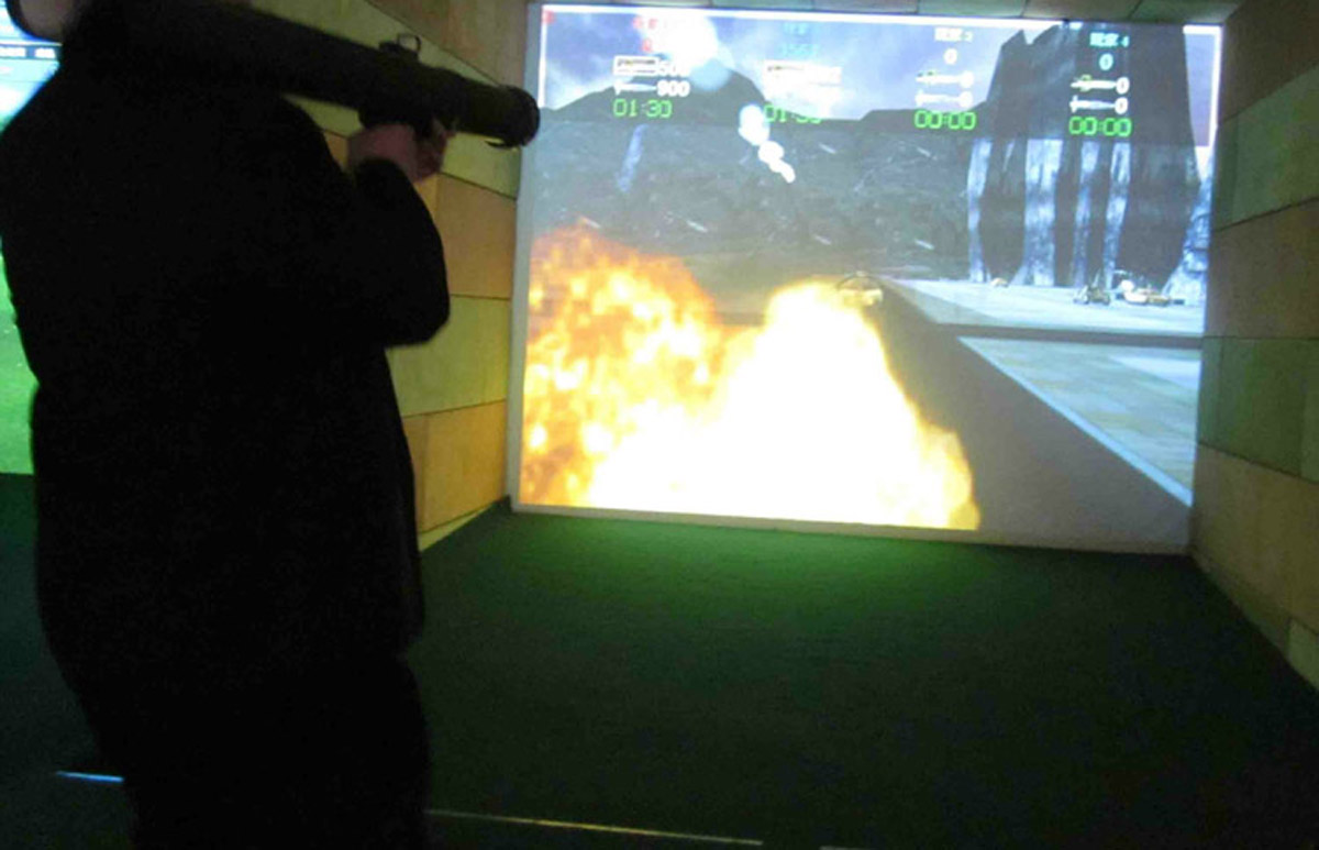 石渠VR地震模擬火箭筒